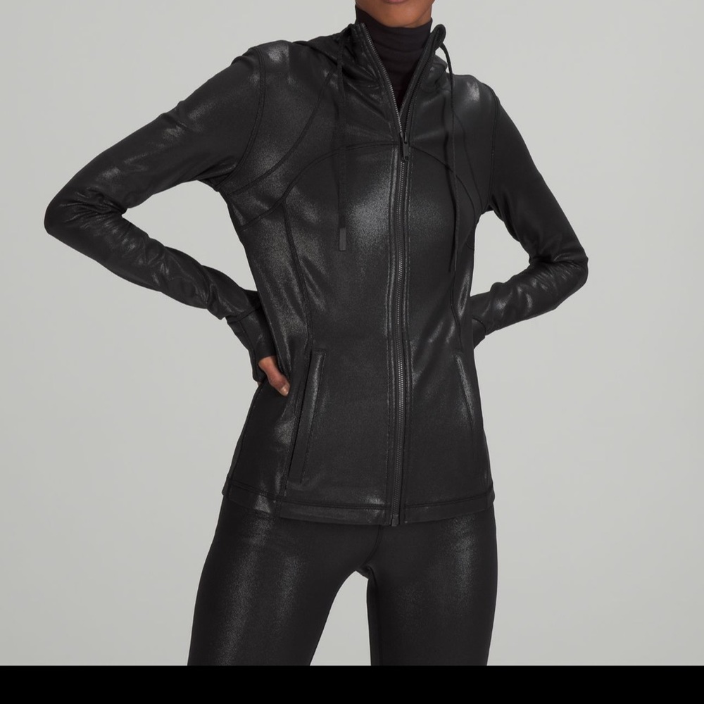 Lululemon Define Hooded Jacket - Black Shine
